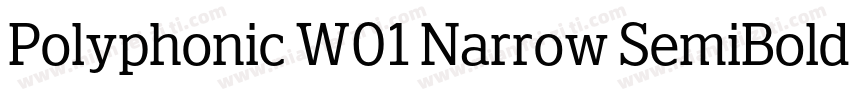 Polyphonic W01 Narrow SemiBold字体转换